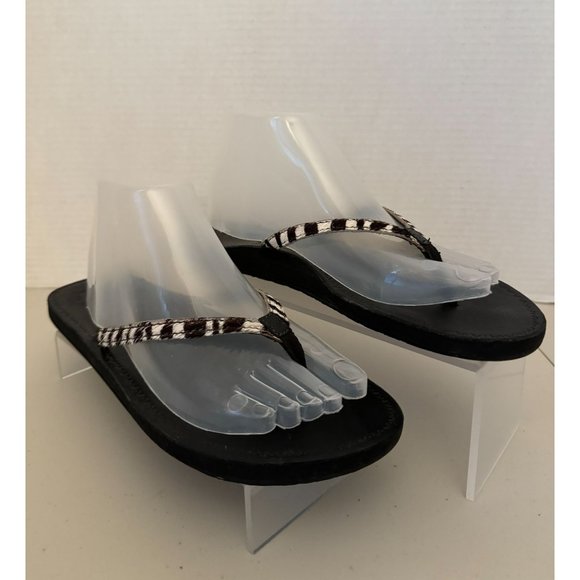 Reef Skyla Safari Premium Leather Sandal Flip Flop‎ US 9 Arch Support Comfort - Picture 1 of 11